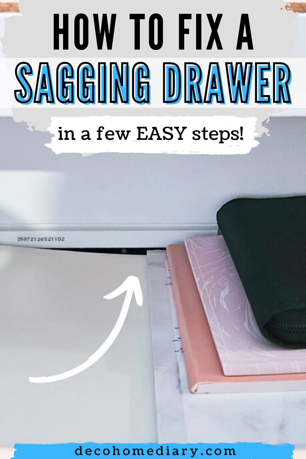 How to fix a sagging desk bottom - Pin