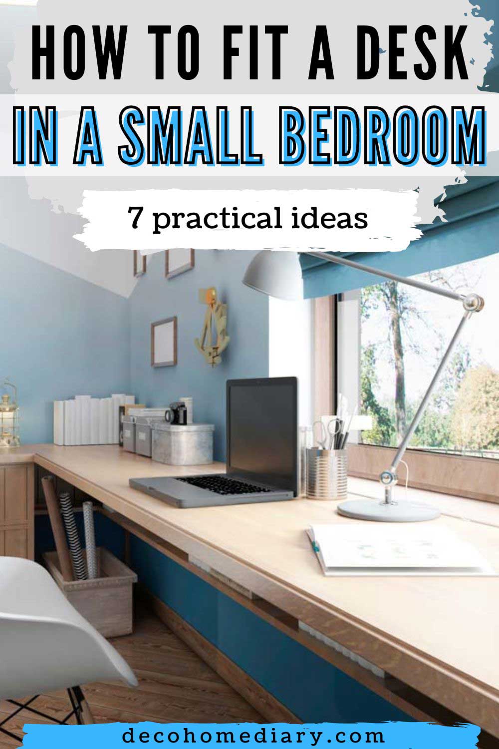 pin on how to fit a desk in a small bedroom