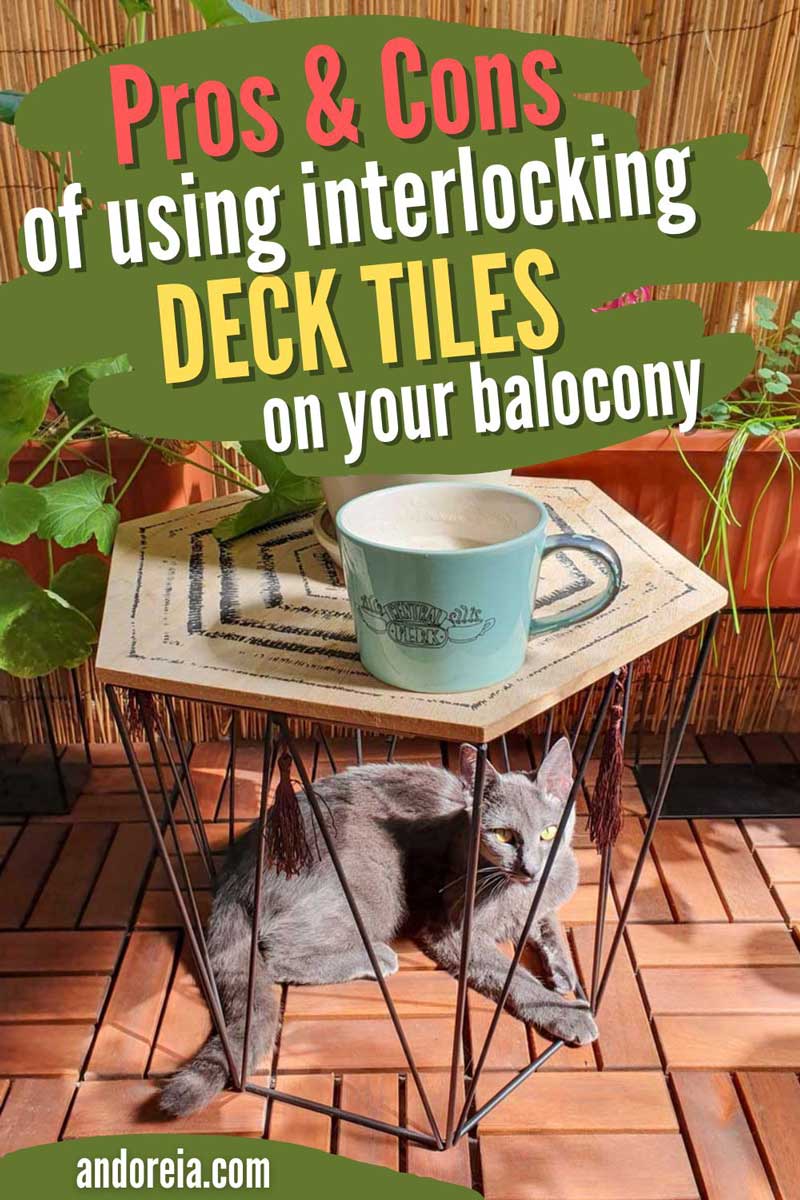 pros & cons for using interlocking deck tiles on your balcony