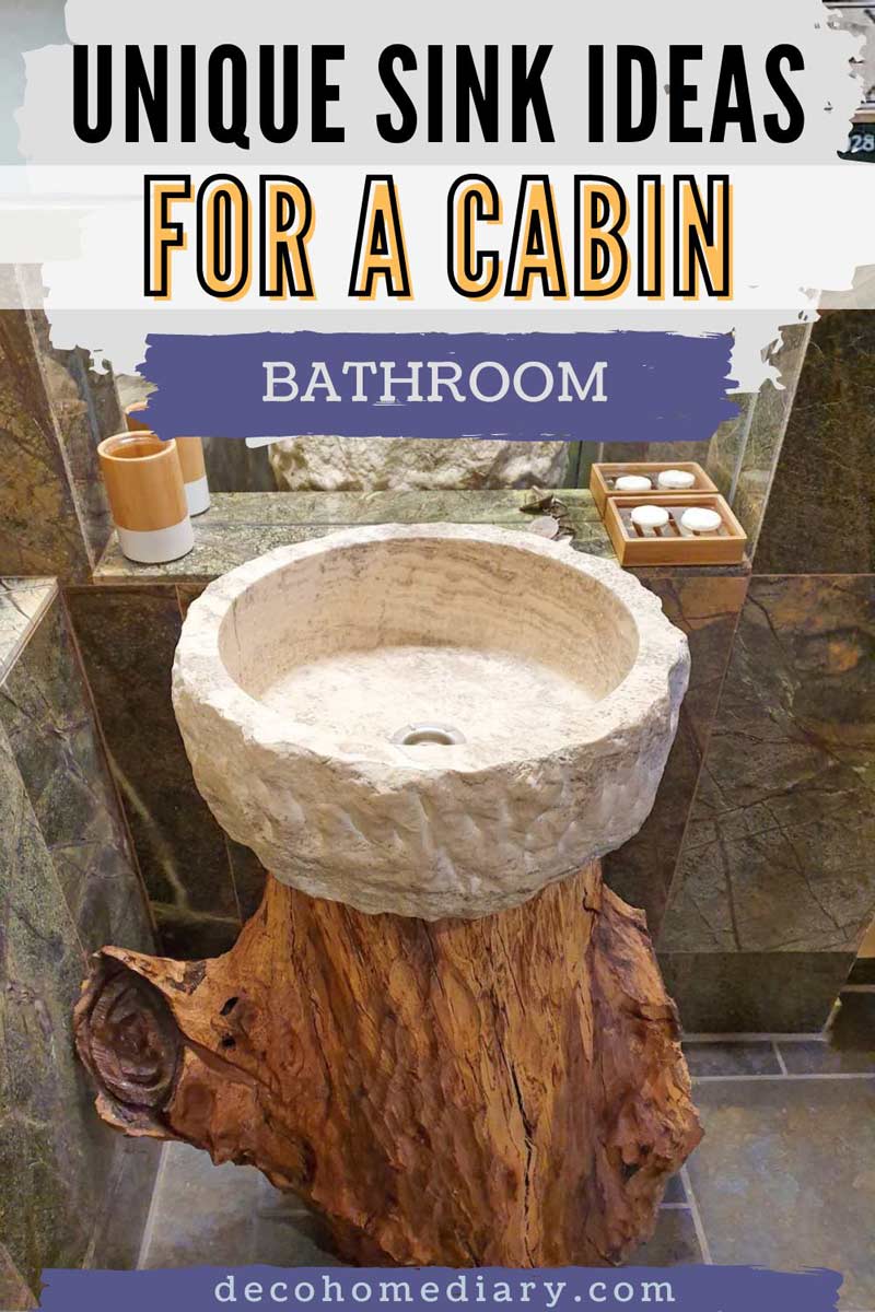 sink ideas cabin bathroom